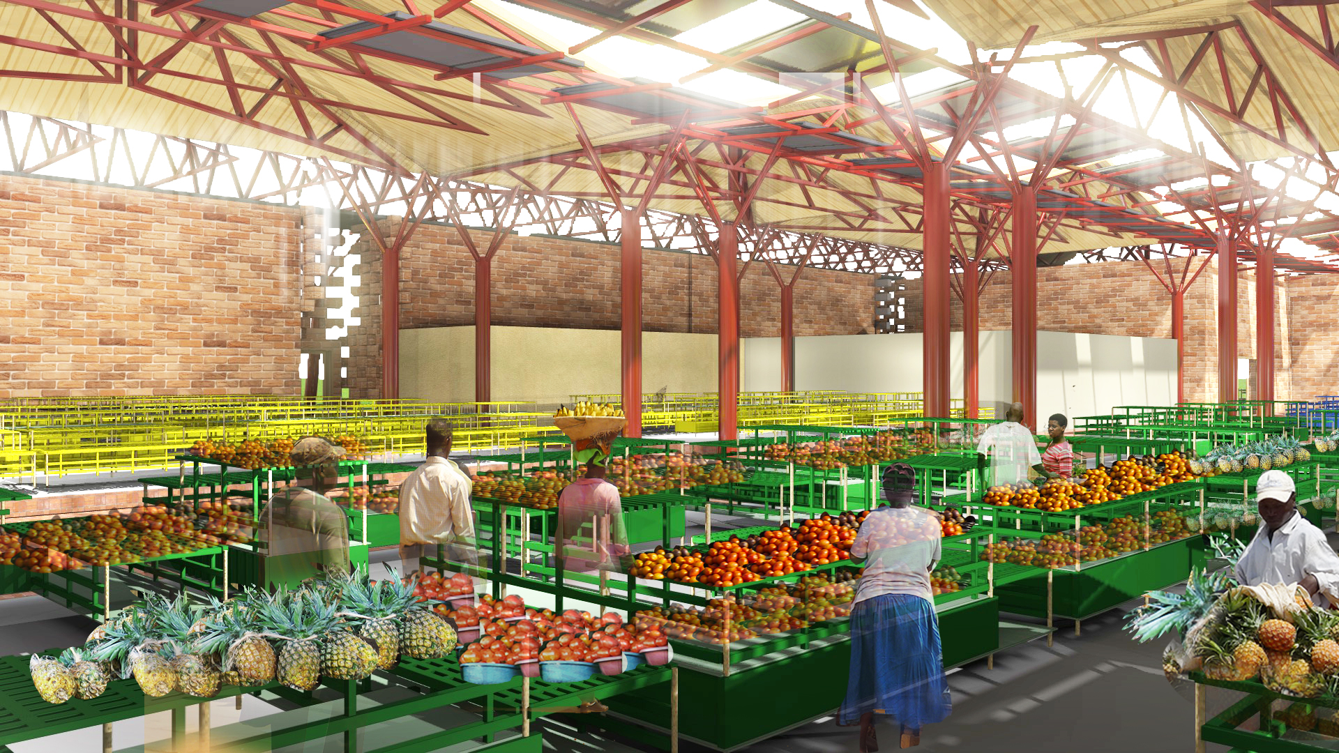 Interior of fruits and Veges market